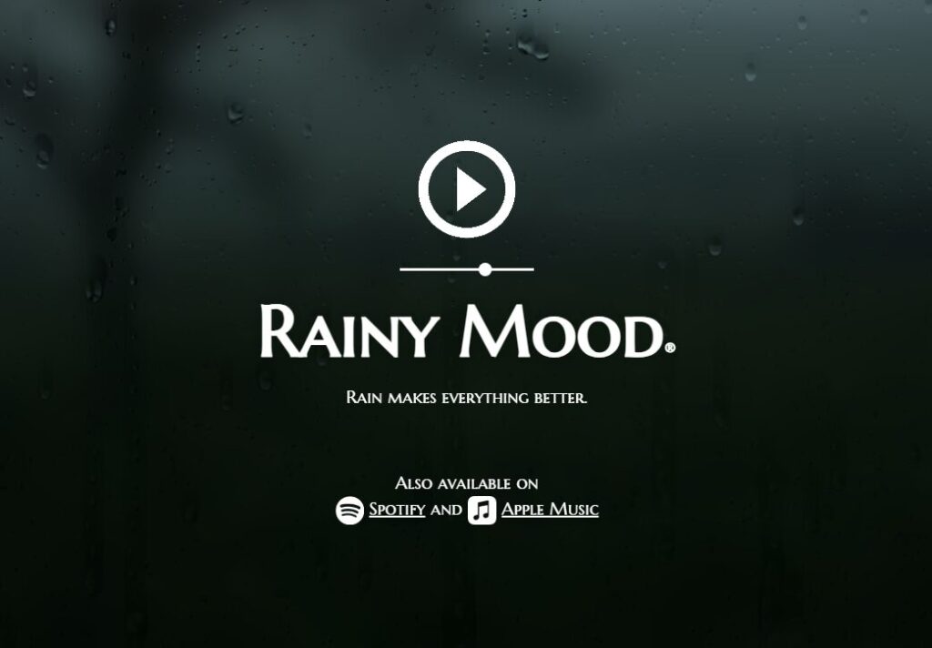 Rainy Moodサイト画面