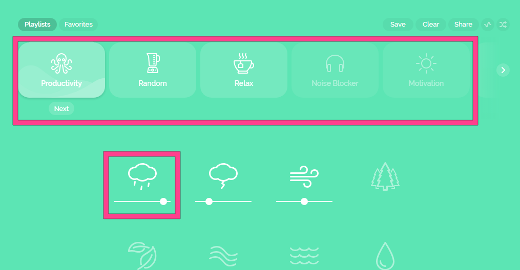 Noisli 操作説明