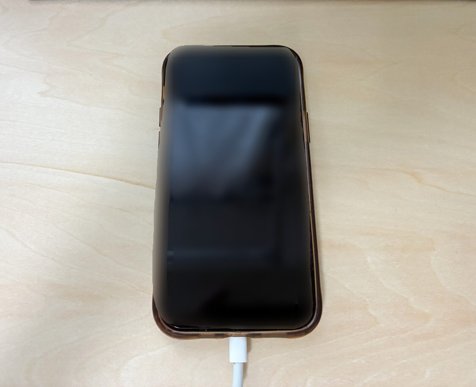 iPhone USBケーブル パソコンと接続